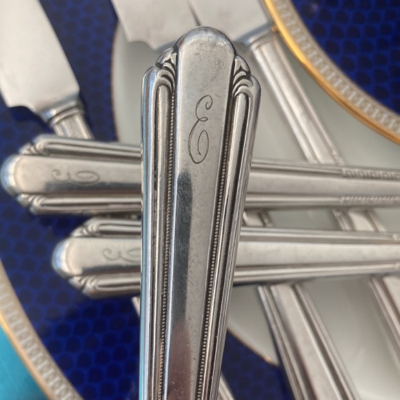 Set of Six Knives Monogram E - Picture 5 of 11